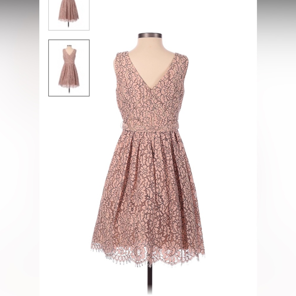 Eliza J Elegant Lace Pink dress